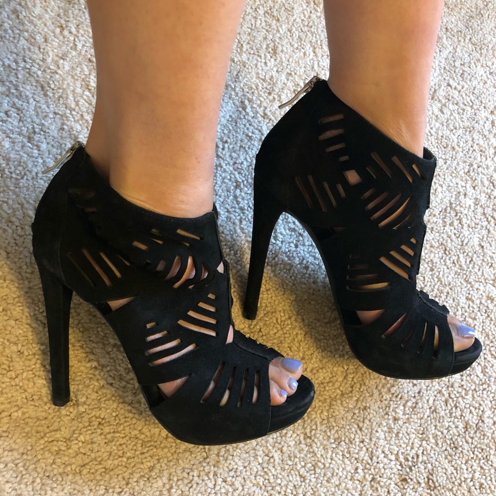 Bcbgeneration Black Geo-Pattern Heels - image 2